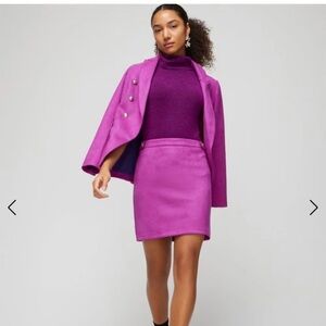 White House Black Market Faux Suede Boot Skirt